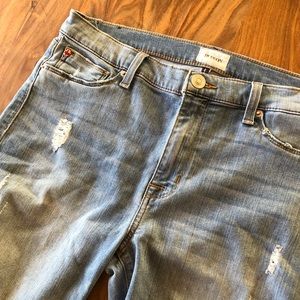 Distressed Hudson Nico midrise jeans